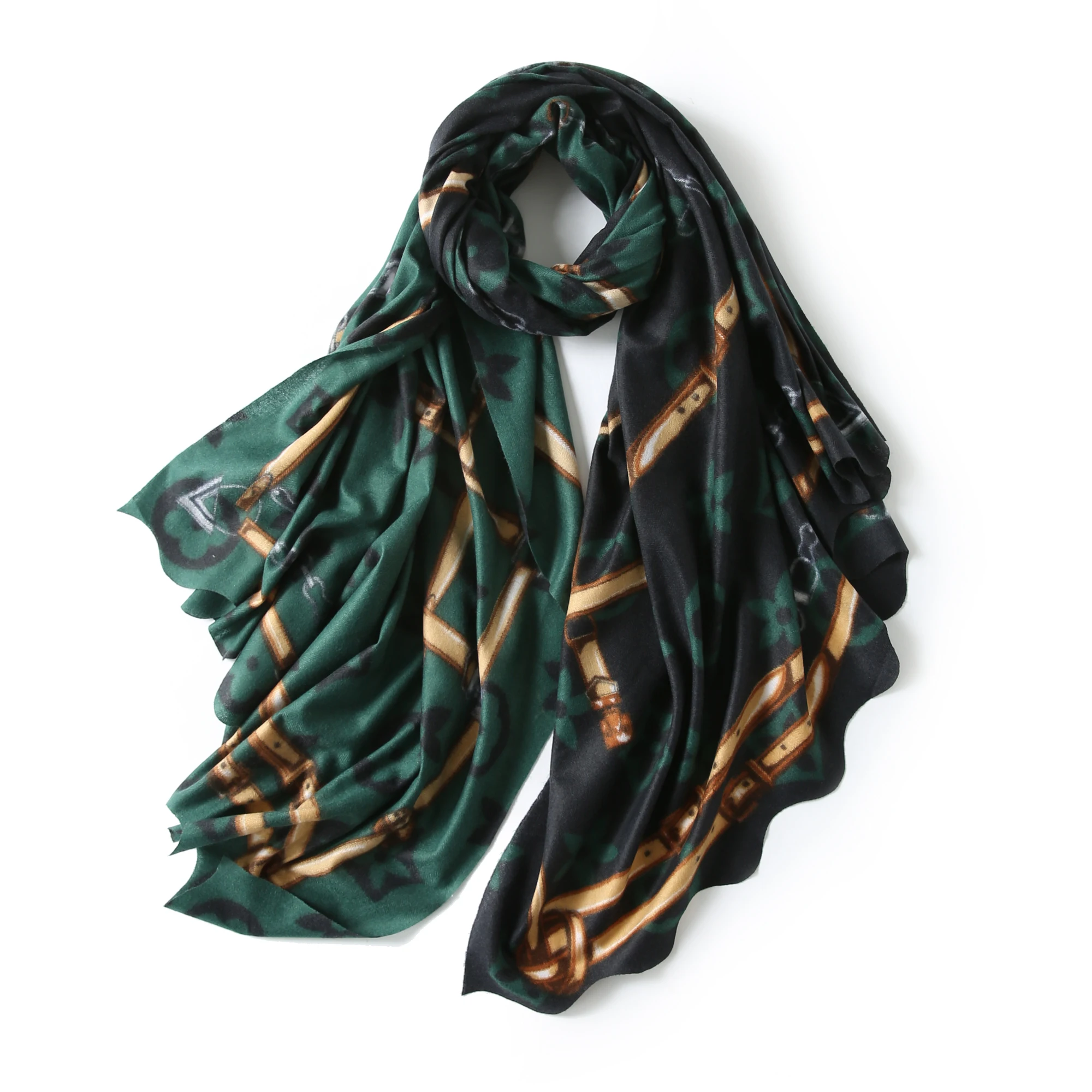 
Cashmere printing scarves square thick double flower shawl designer scarf designer scarf famous brands 