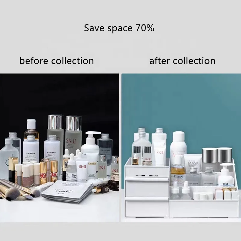 multi purpose drawer cosmetic collection box Drawer type table finishing box multi-functional jewelry storage cabinet rack