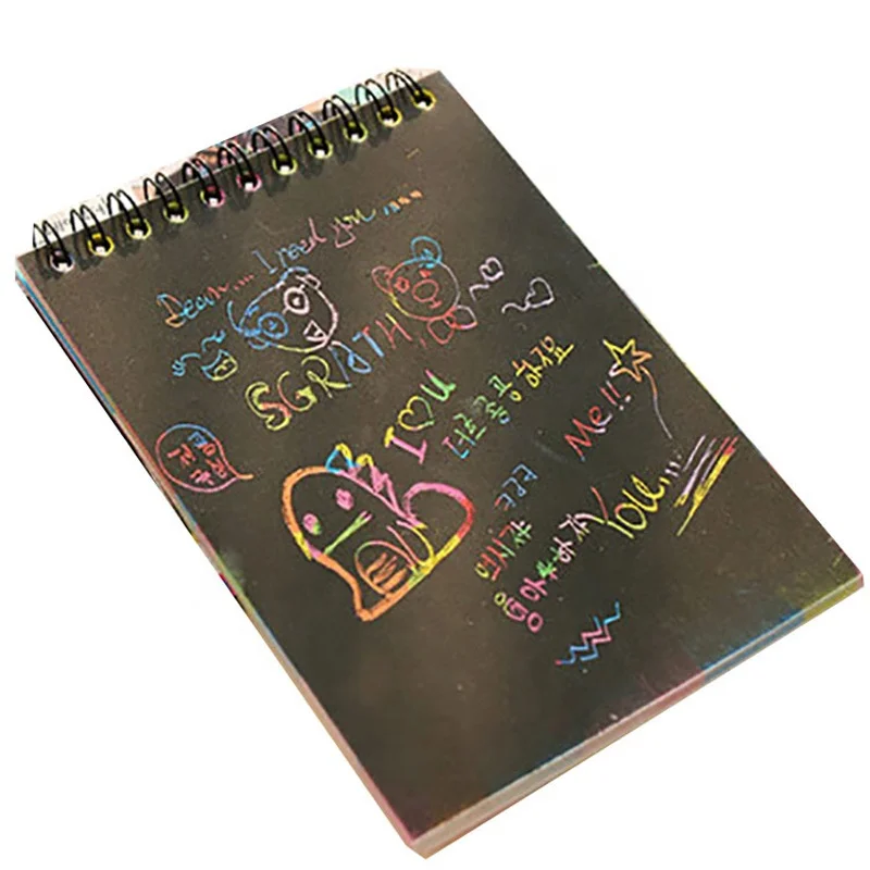 10 Pages Small Scratch Art Notebook