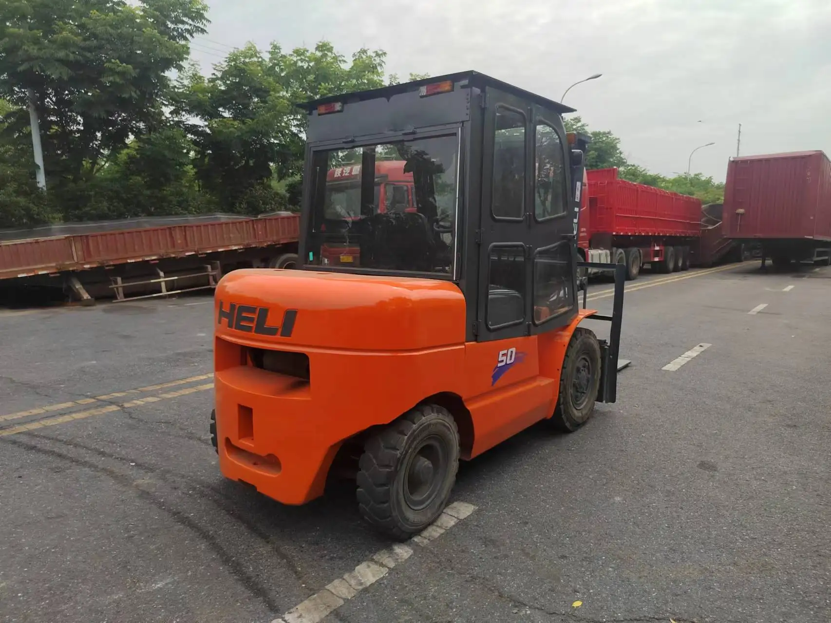 freeship High Quality Heli 5T Forklifts CPCD50 Great Logistic Equipment cheap original Truck new/used second hand forklift EPA