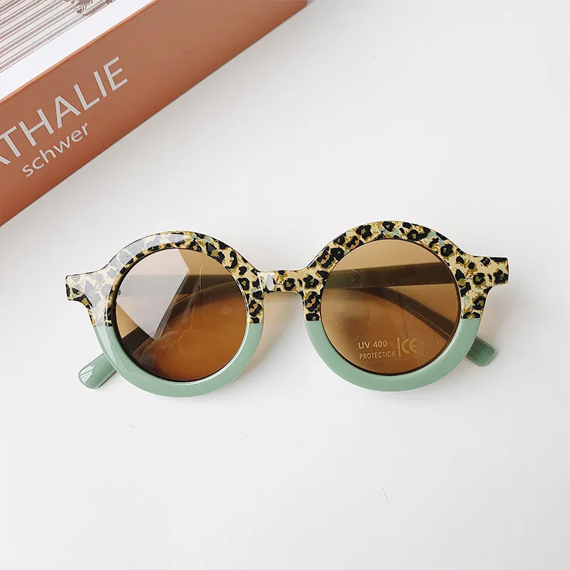 Children Sunglasses Korean Girls Round Frame Sunglasses Personality Baby Sun Block Sunshade Fashion Versatile Sunglasses