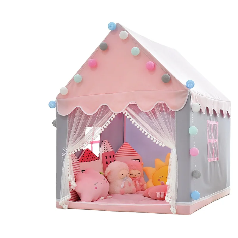 COMNENIR hot sale kids teepee easy to open indoor play tent playhouse for kids portable children cot baby tent children (1600372456269)