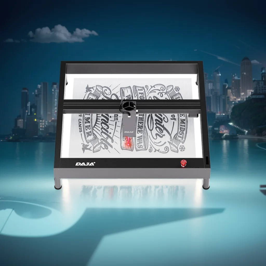 DAJA D4  3015 Cutting for Guns Bracelet Engraved Reci Tube Protective Window Large Area Engraving Fiber Laser Marking Machine