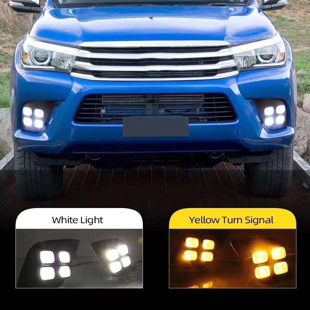 LED Fog Lamp for Hilux Revo daytime running lamp with high quality 4 eyes style