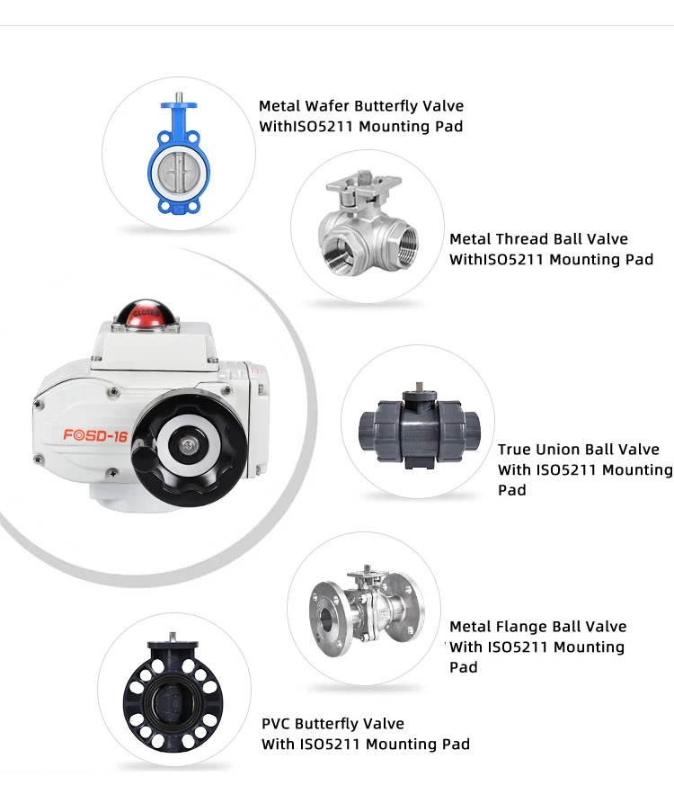 Precision 12 Volt Waterproof Mini Actuator Motor 3 Kg Electric 220V 4-20Ma DN25 12V Actuator Dn25 Wear-Resistant Motorized Valve