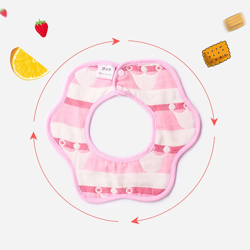 
100% Organci Cotton Baby Absorbent Drool Gauze Bibs 