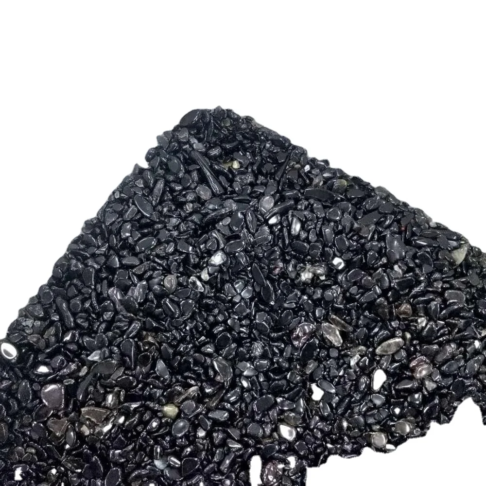 Natural Raw Crystal Stone Obsidian and Smoky Chips Tumbles Mixed Crystals Healing Stones for Feng Shui