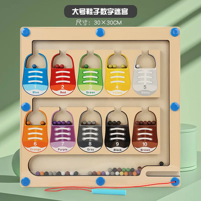 2024 hot sales Wooden Magnetic Maze Toy Heat Transfer Process High Transparency Acrylic Sheet High Quality Toys For Kids