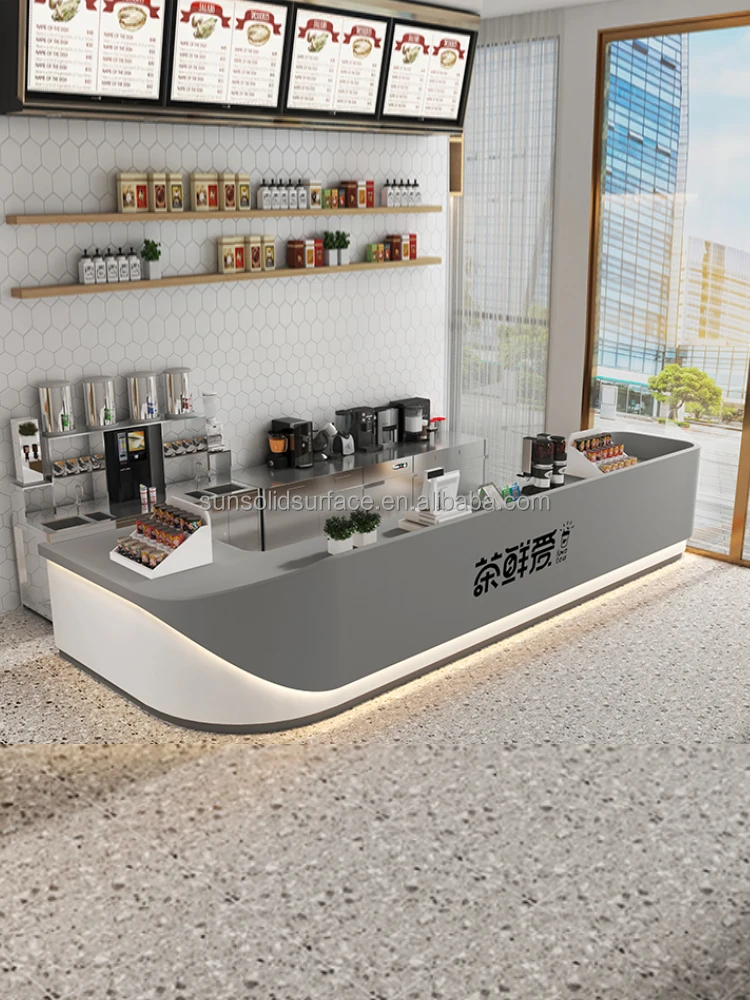 Custom Store Design Electronic Furniture Store  Light Cabinet Tall Cabinet Wall Shelf Store bar counter reception desk For Sale