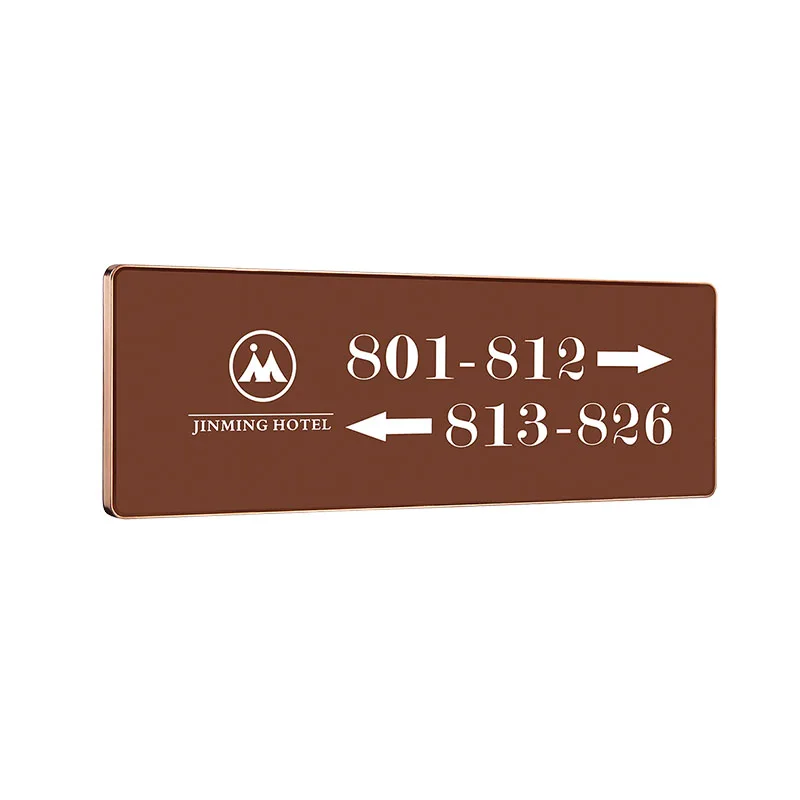 modern design doorplate LED room electronic door number door plate hotel doorplate