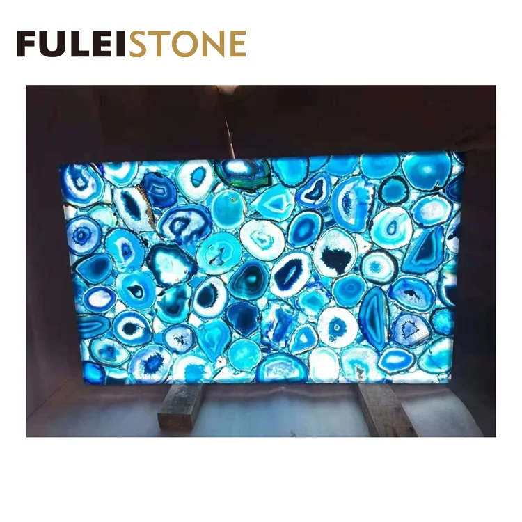 Backlit Yellow Agate Big Slabs