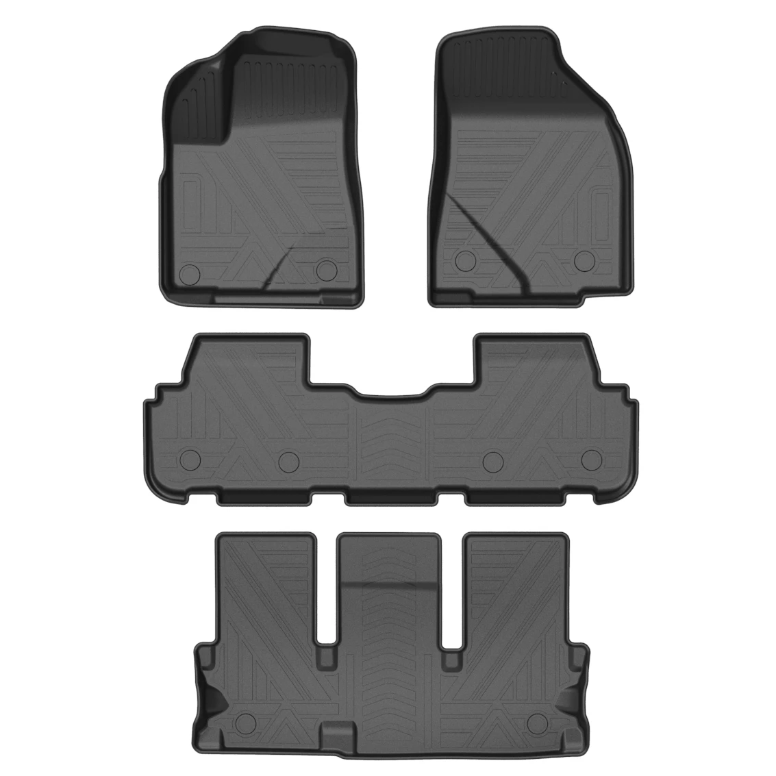 Пользовательский 3D автомобильный напольный коврик из ТПЭ для Chevrolet подачи (7 сидений) 2018-2020
