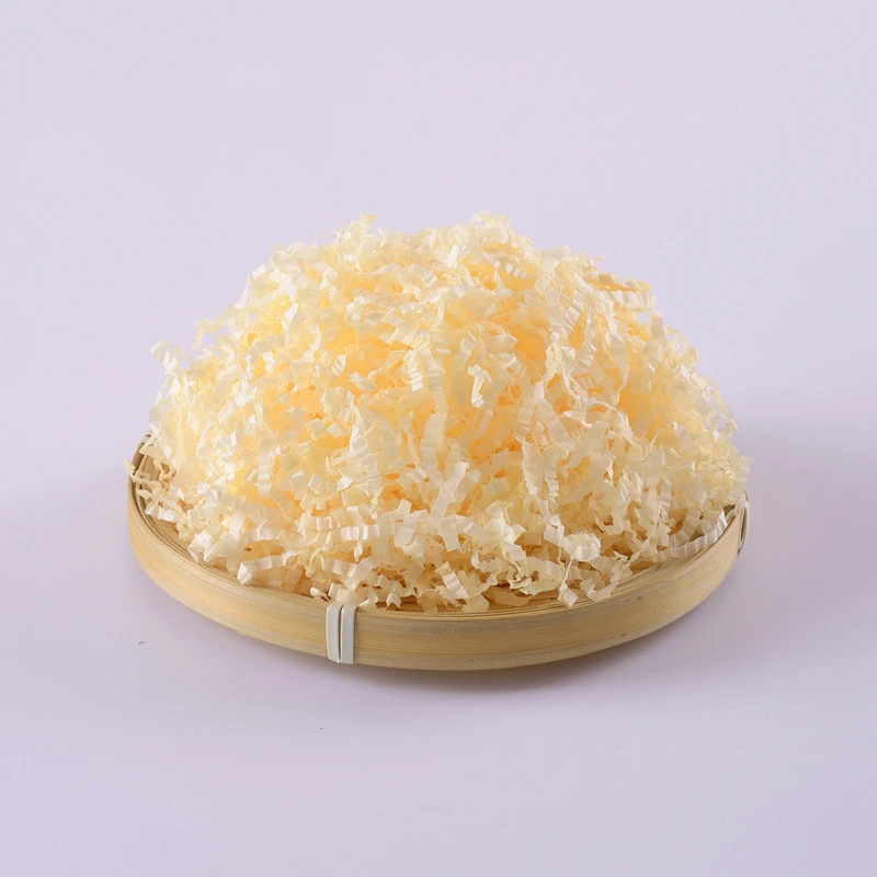 20GSM YS-041 Floral Yellow Filling Buffer Packaging Paper Kraft Wrap Protective Cushioning Paper Shreds
