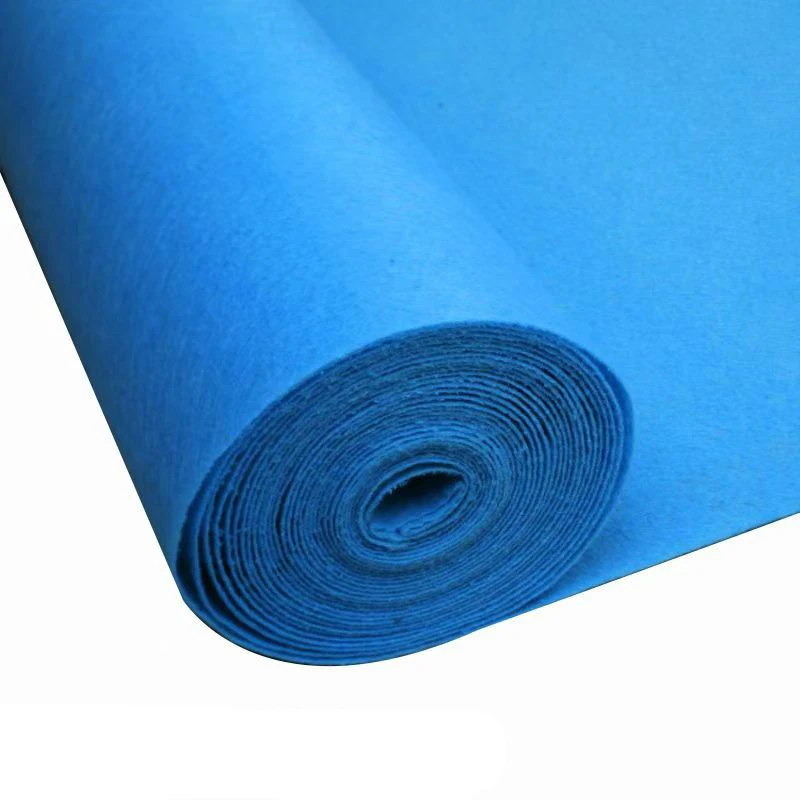 Wholesale Needle Punched Polyester Felt Soft Hard Felt Craft 1mm 2mm 3mm Thick/ Stiff Non Woven Color Felt Fabric Roll