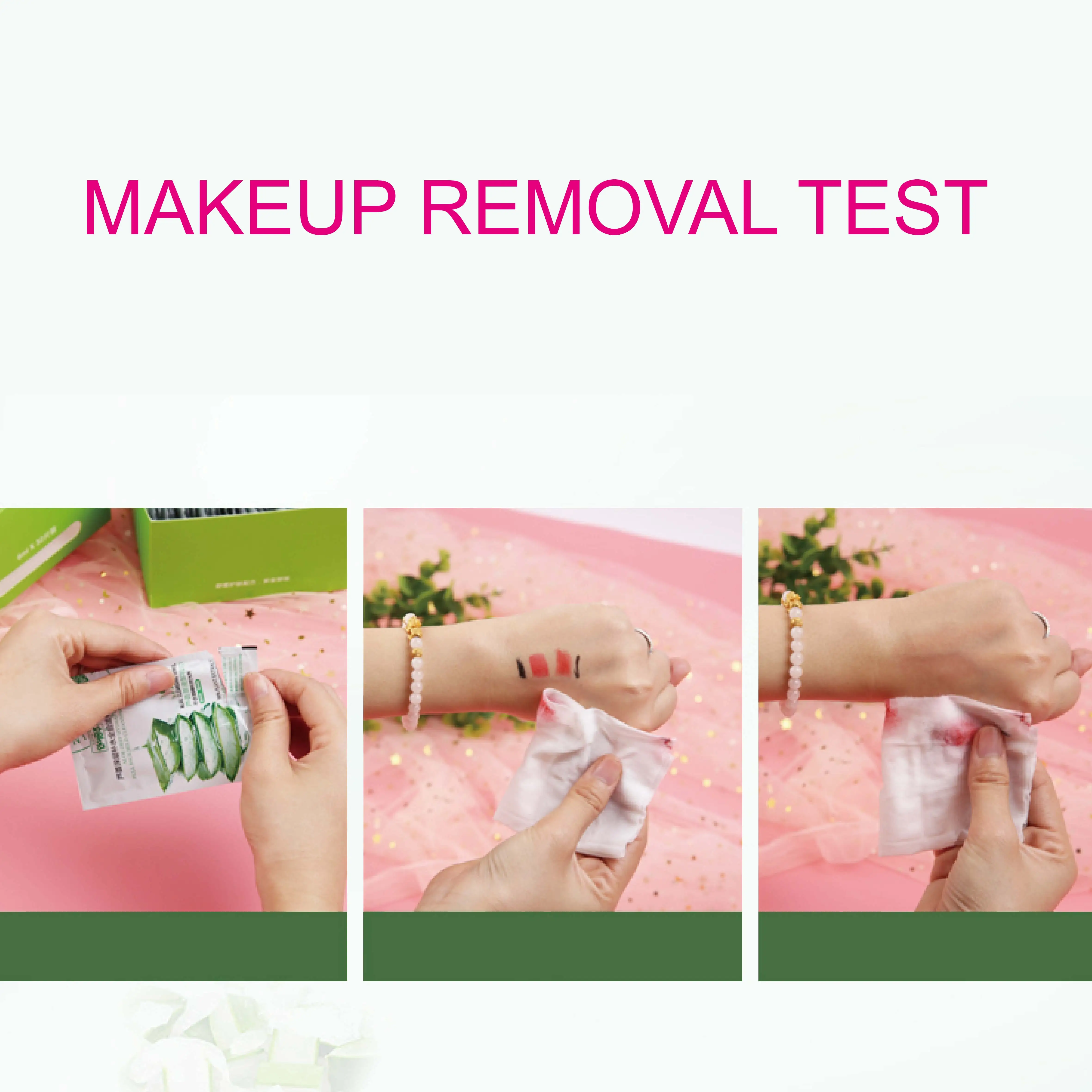 Beauty Makeup Removal Cleansing Wipes Disposable Bulk Cotton Pads Wet Wipes Famine Cleaning Wipes
