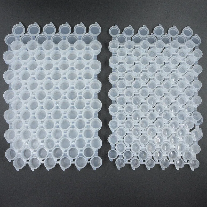 Empty Bottle of Paint Pot Pod Strip 2ml 3ml 5ml 10ml 6 8 12colors Mini Empty Paint Strips Cup Pots Art Painting Craft Supplies