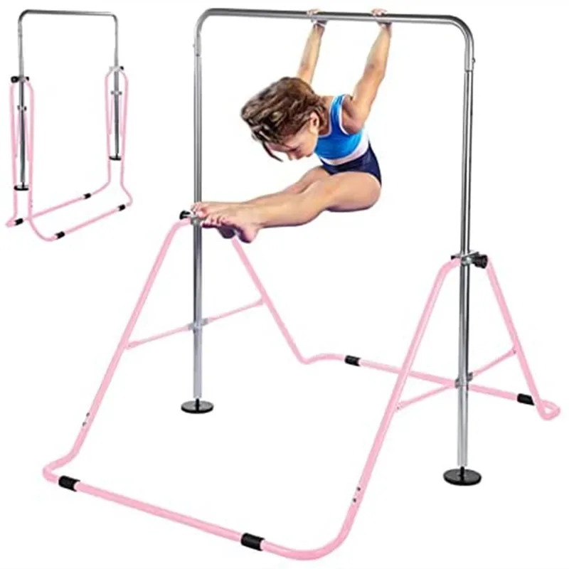 Home GYM Equipment Gymnastics Horizontal Bars for Kids Home Folding Gymnastic Equipment Horizontal Training Monkey Bar