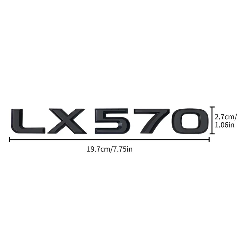 LX470 LC500h LS400 LS500h RX350 RX450hL NX200t LM300h UX250h IS300 CT ES trunk label car sticker for Lexus rear tail refit decal