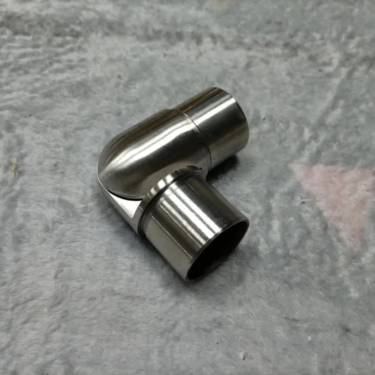 SUS304/316 stair handrail accessories railing pipe connectors stainless steel elbow pipe fitting