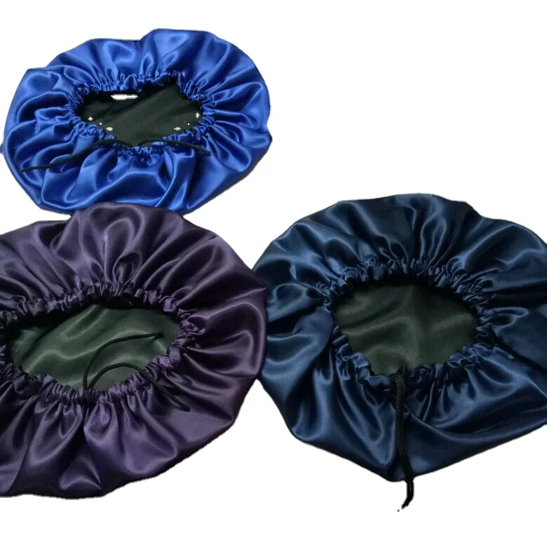 Sleeping Extra Large Hat Double Layer Super Smooth Natural Hair Bonnet Cap Womens Satin Bonnet