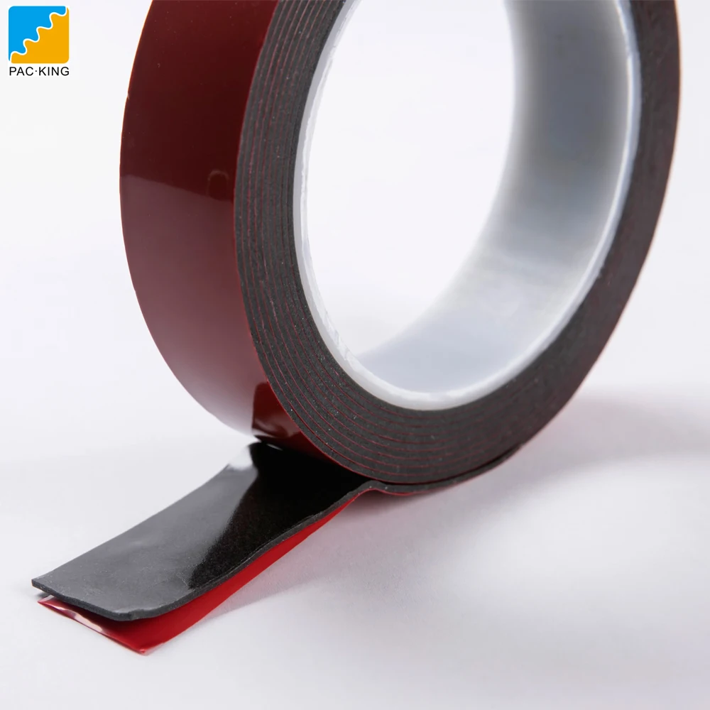 Custom die cut no residual clear black high quality strong adhesive double sided foam acrylic tape bonding foam mounting tape