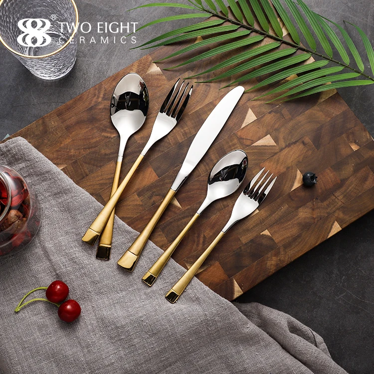 Cheap Price Silver dinnerware set Flatware Set Dinner Spoons Forks And Knife Stainless Steel Cutlery Set