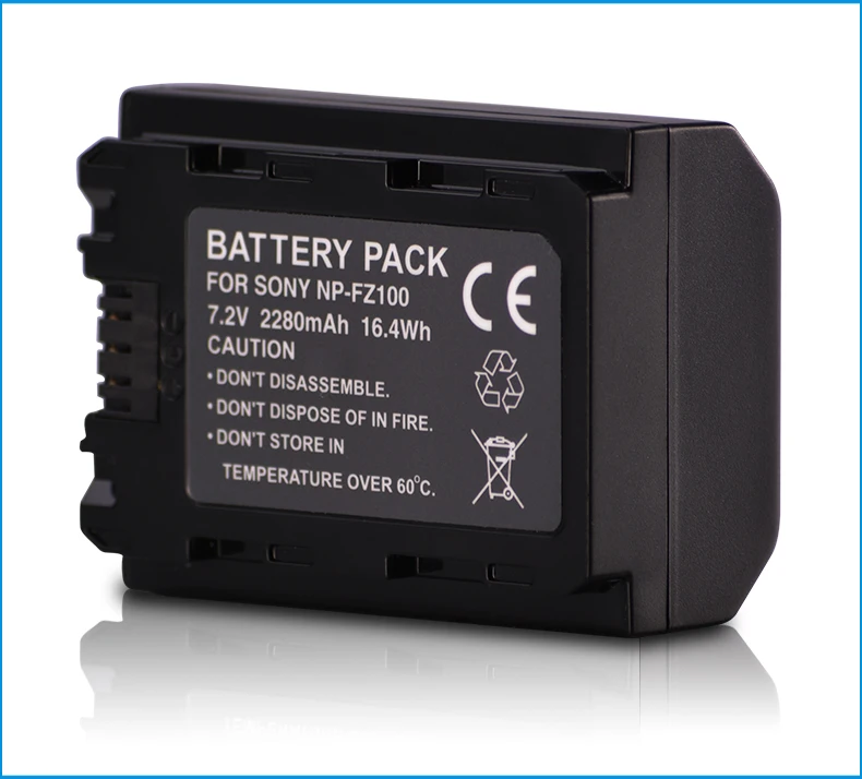 2280mAh 7,2 V NP-FZ100 батарея камеры для Sony A9 литиевая цифровая батарея
