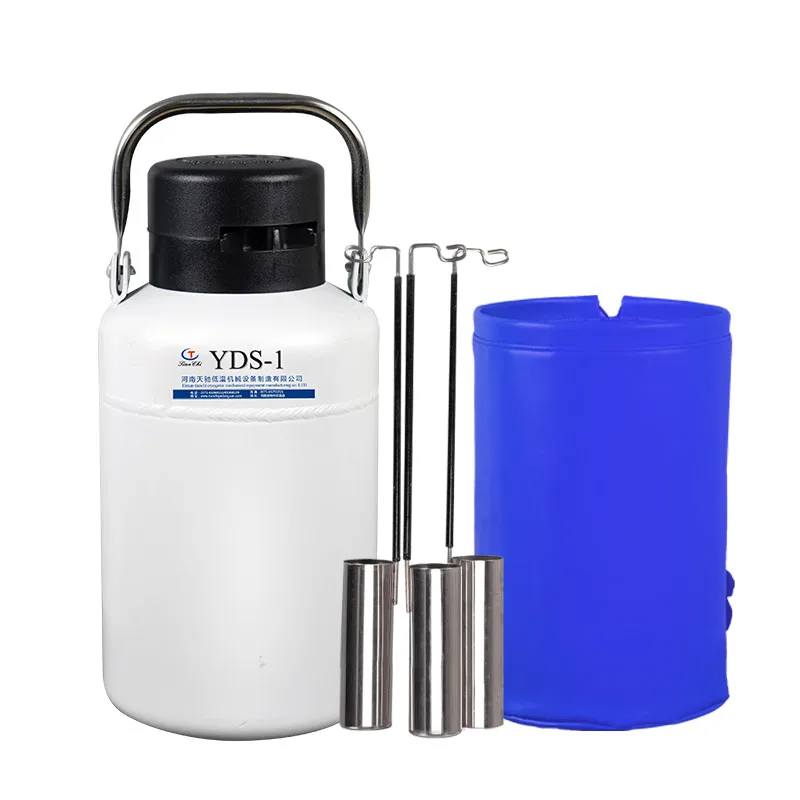 Небольшой контейнер для жидкого азота, 1 литр, резервуар для искусственного осеменения свиней, коров, семени, цена