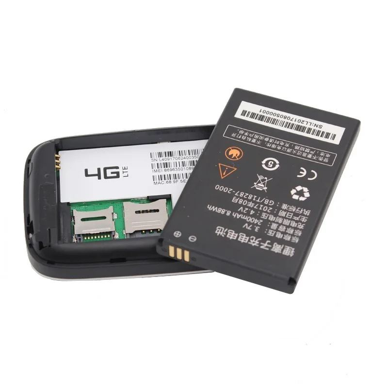 Support B1 B3 B7 B8 B20 2400mah battery portable 4G LTE mini wifi hotspot