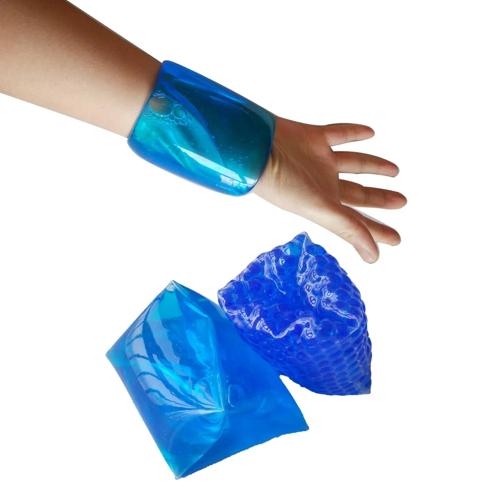 Customized Logo Cooling Gel New Material Non-Coolant Finger and Wrist Cold Wrap for Sport People Ice Pads Ice Packs