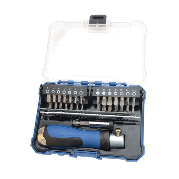 Professional Electronics Repair Tool Set 33PCS Precision Ratchet Screwdriver Bits Set with Handle