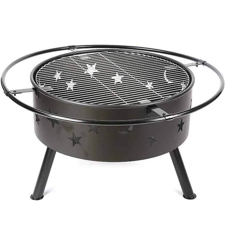 Wholesale Round Garden Metal Fireplace Pot Cooking Fire Pits