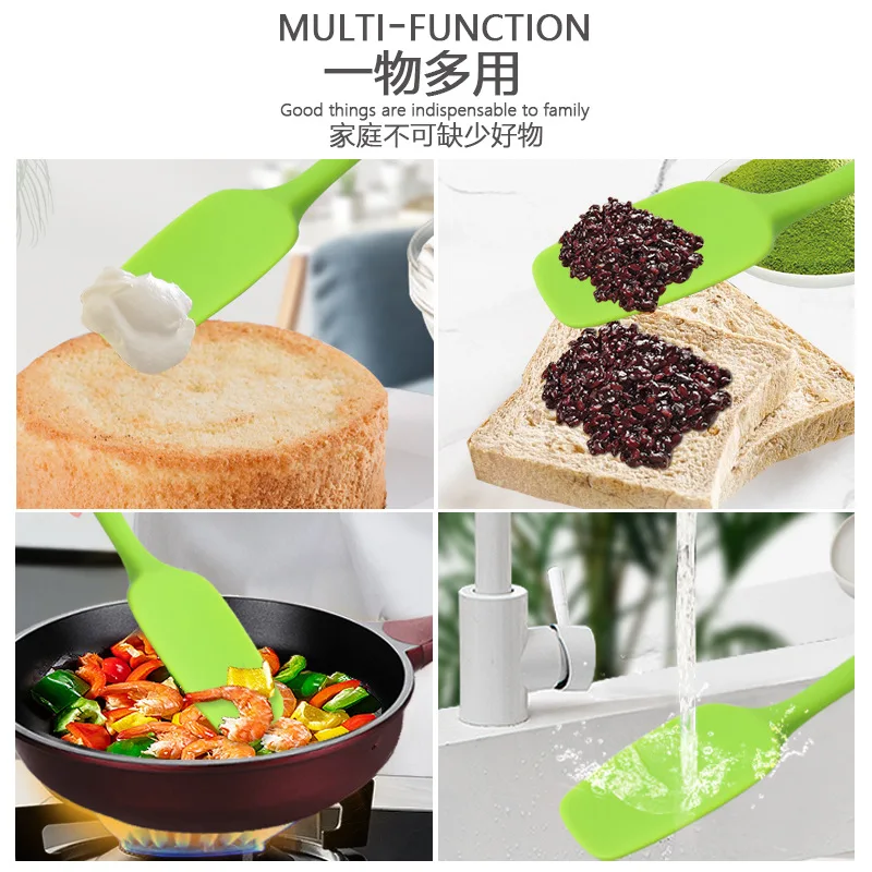Kitchen silicon spatulas silicone household food grade baking & pastry blade tools for jam and cream
