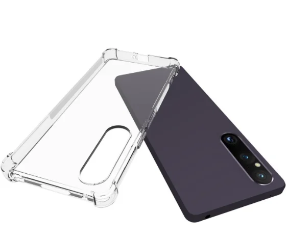 Clear Shockproof 360  Matte Bumper Slim TPU Cover Case For Sony Xperia 1 V