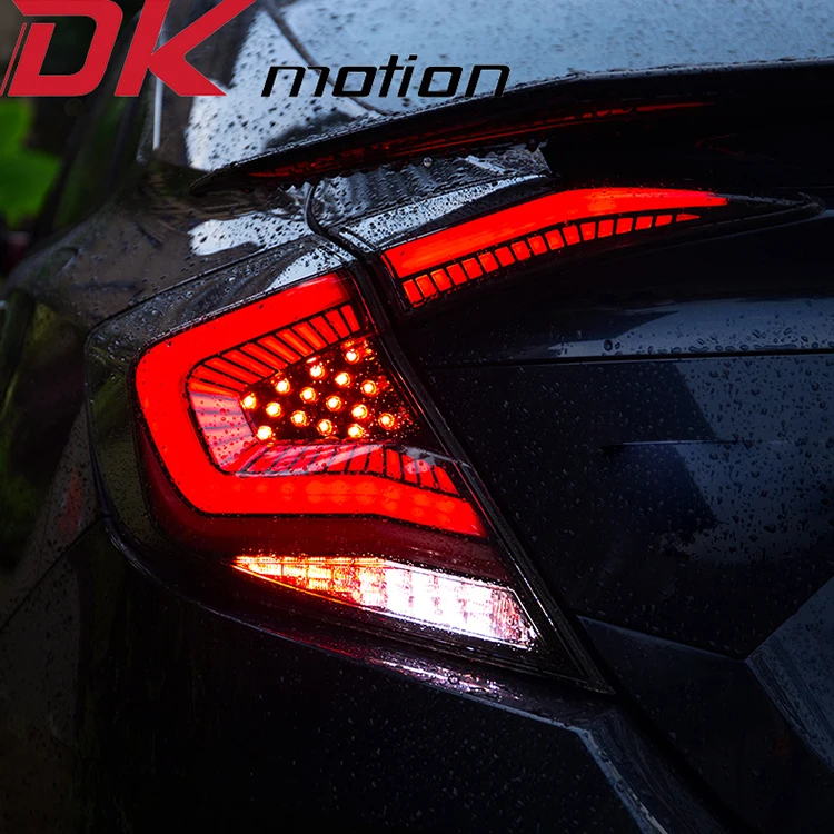 Car Taillight Led Tail Lights Lamp For Honda Civic 2016 2017 2018 With DRL