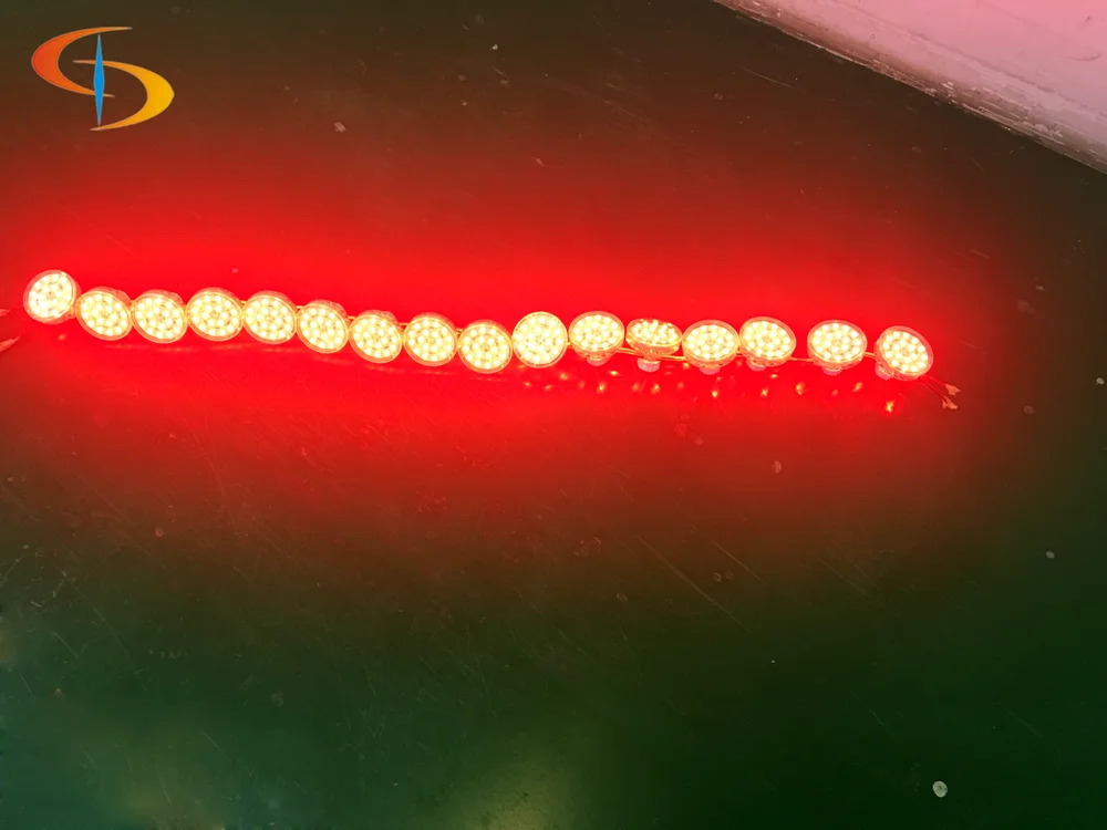 18 пикселей свет цветная (RGB) Светодиодная лампа 60 мм E14 аттракцион лампы кабошон