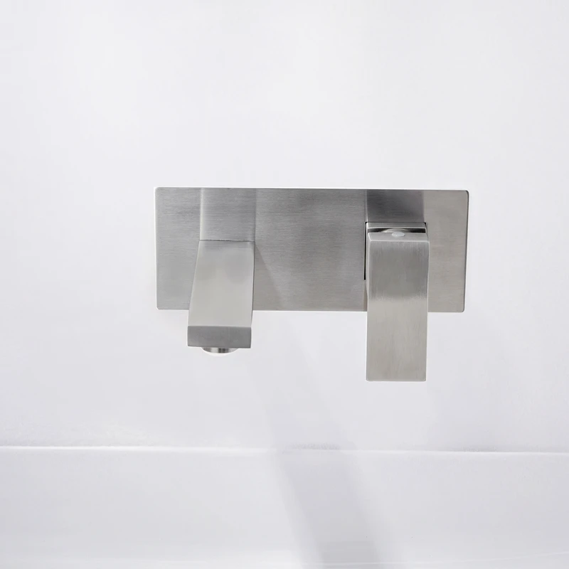 wall mounted single handle faucet 2 hole basin faucet for bathroom