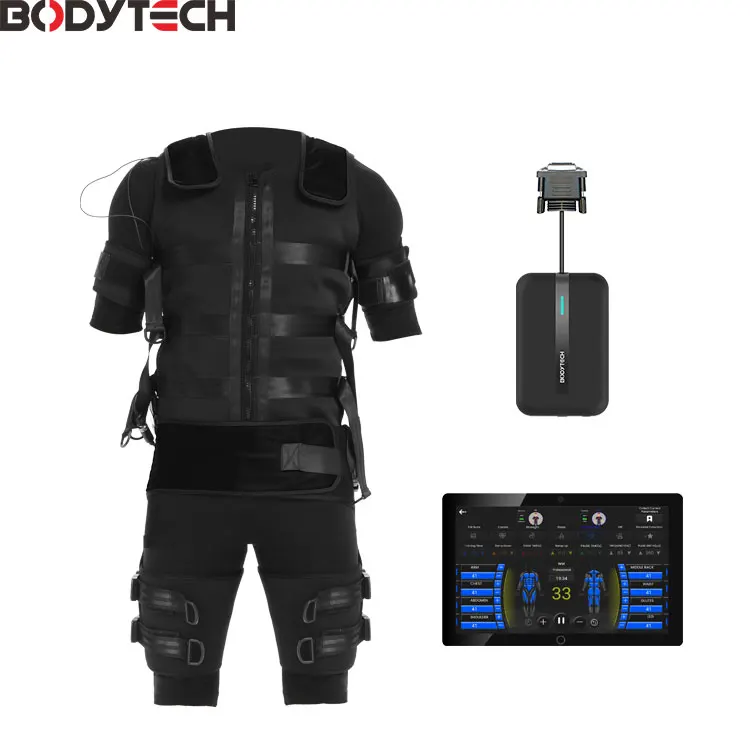 Полное тело моющийся bodycech Ems Фитнес 20 мин электрод тренировки тренажерный костюм с Умной системой