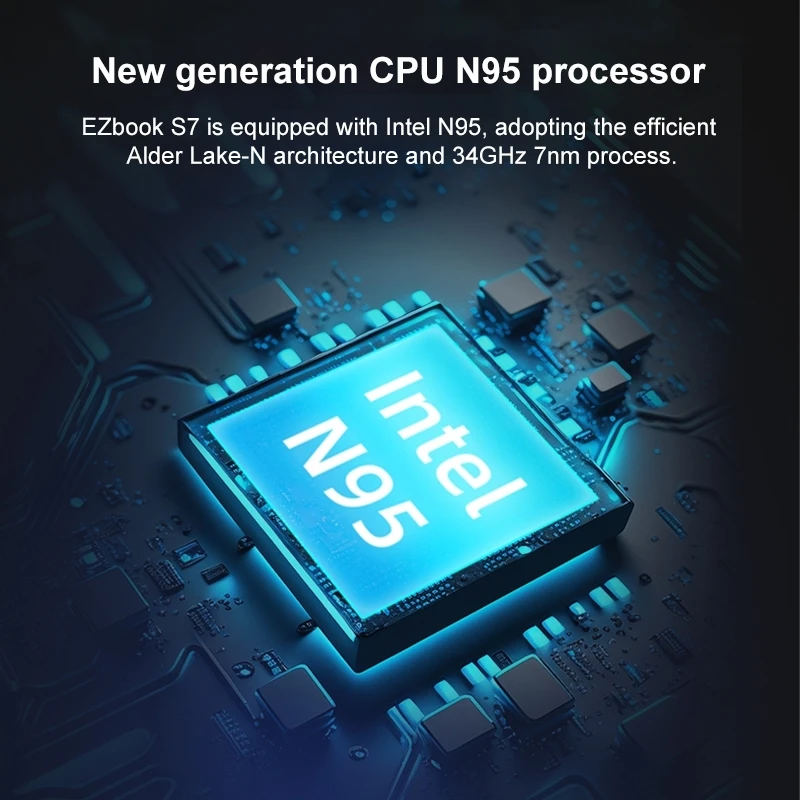 Original Jumper EZbook S7 15.6 inch Laptop 12GB RAM 256GB SSD Quad Core Win11 Computer 5000mA Battery EU Plug