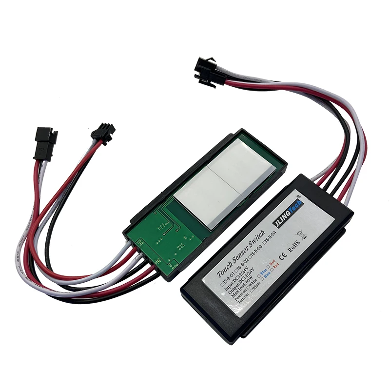 Переключатель сенсорного датчика для ванной комнаты с двойным сенсорным датчиком запотеванием и затемнением зеркала 12-24 В