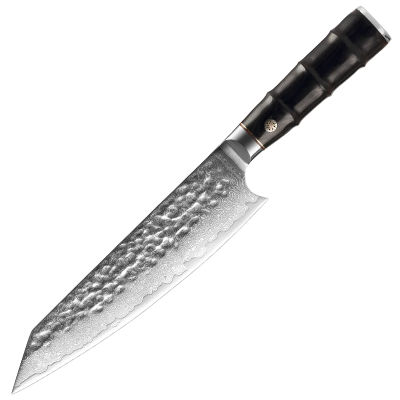 Нож Kiritsuke 8 дюймов с ручкой Pakkawood кованый из дамасской стали японский кухонный нож Gyutou поварский