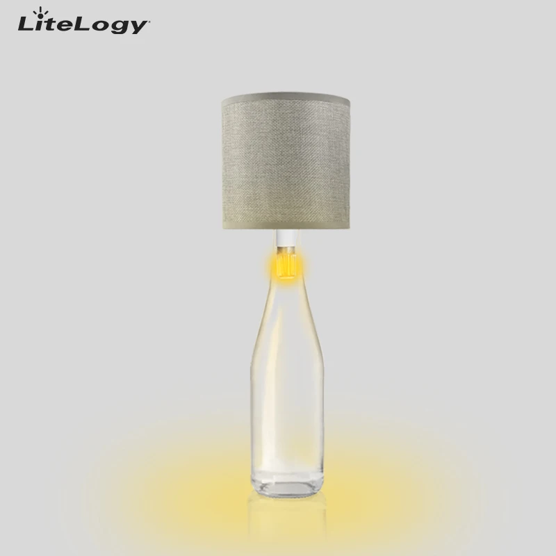 Modern Nordic LED Button Control Bar Table Lamp Restaurant Dinner Hotel Rechargeable Wireless Wine Bottle Desk Light Lamp