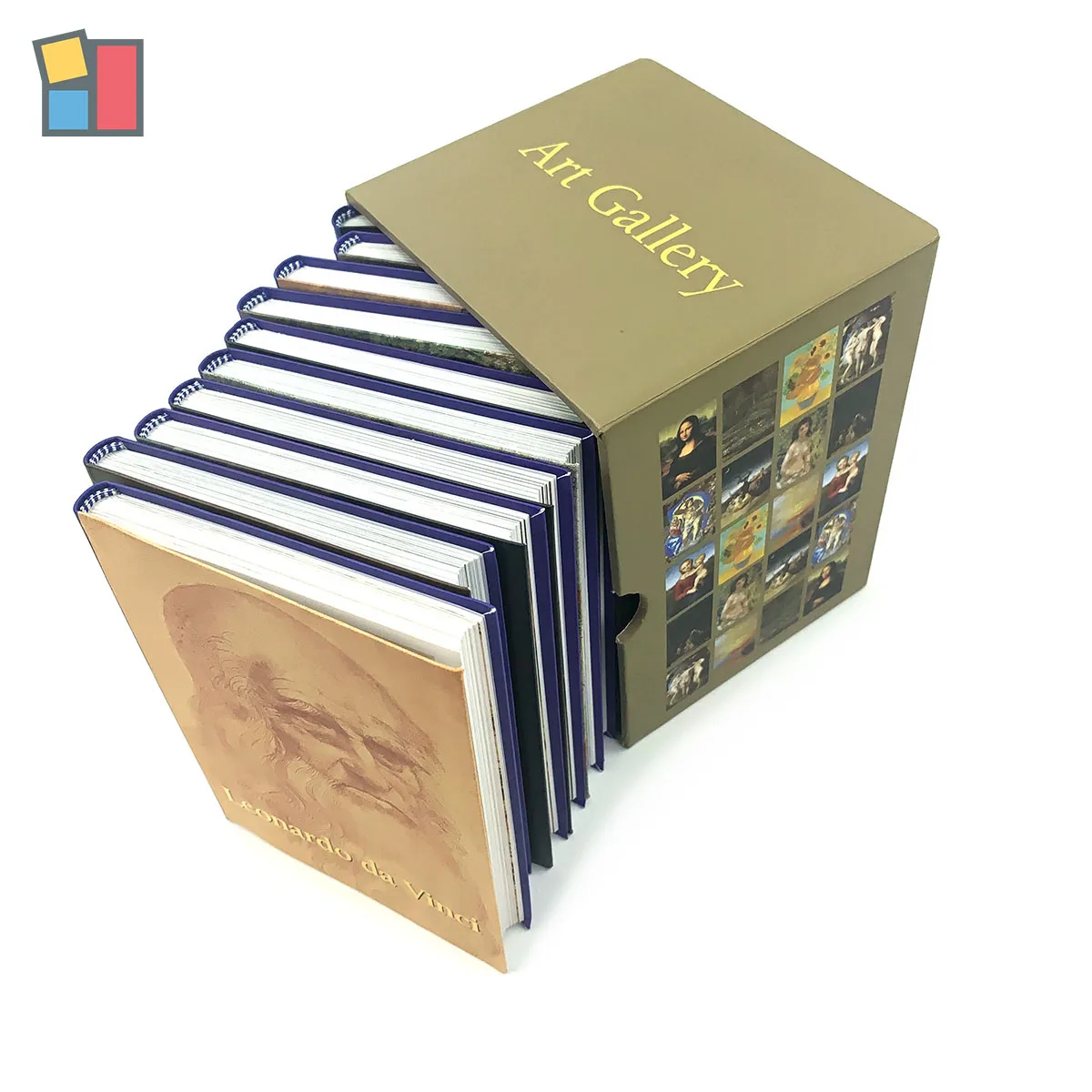 High Quality Print Book Sets Custom Hardcover Coloring Book Flexible Book Printing Set with Packaging Box