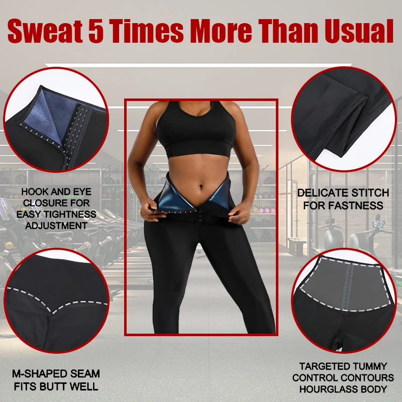 OEM ODM Yoga Slimming sweat shapers sauna leggings shapewear seamless gym tummy control pants