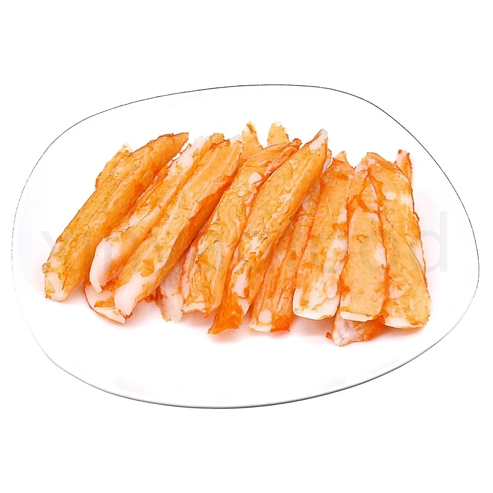 
Imitation Crab Meat Surimi Crab Stick Sushi Orange Color 