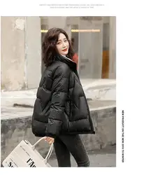 Custom luxury multicolor women short warm down puffer jacket