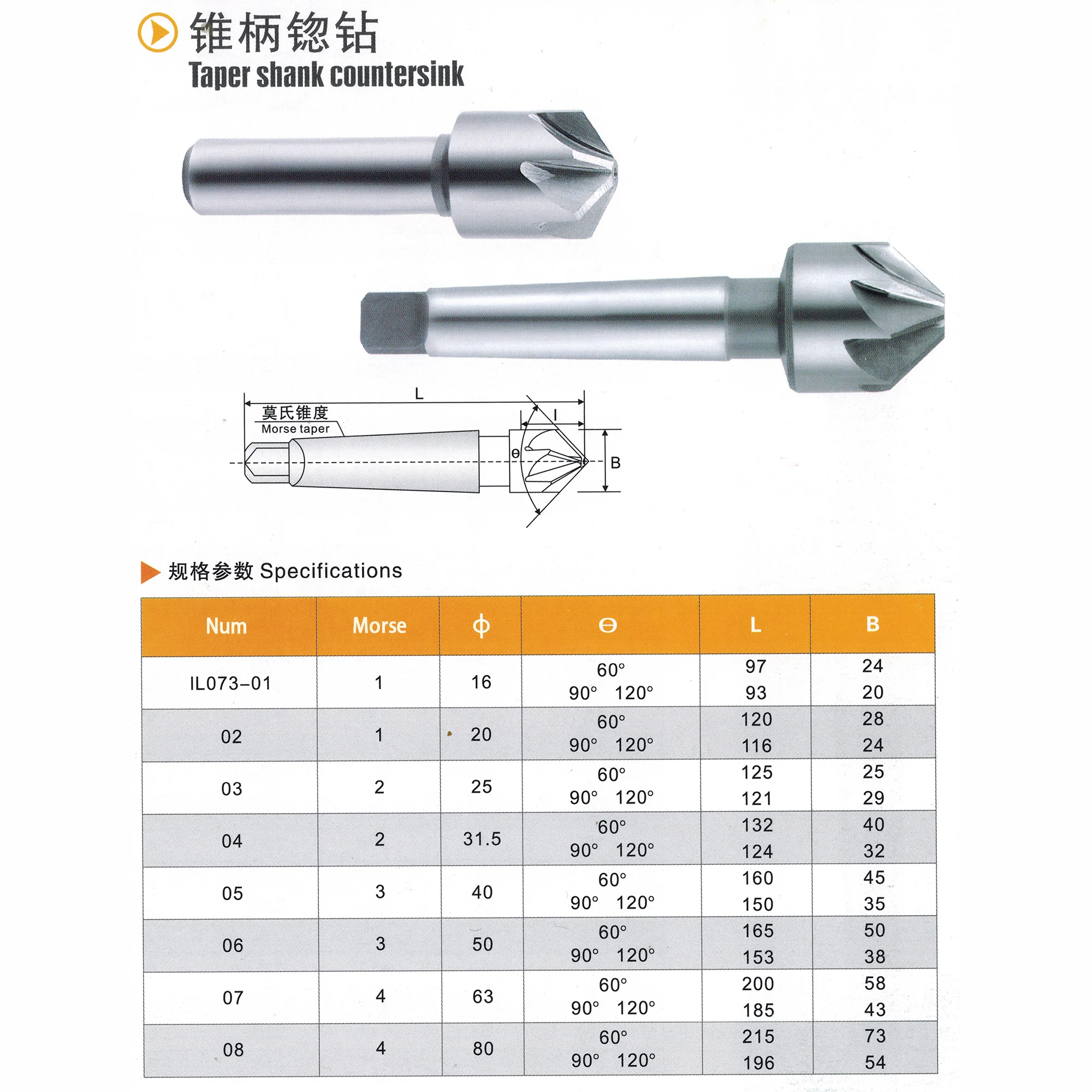 Straight Shank Countersink Drill Bit Set 3 Flute 60 90 120 Degree HSS Chamfer Chamfering Cutter End Mill Tool 14-80mm