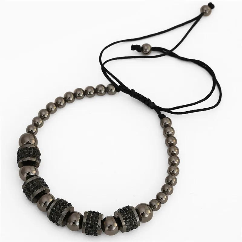 European Hot Selling Handmade Charm Customize Logo Woven Macrame Adjustable Bracelet Men Women