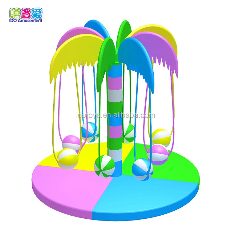 Kids Hottest Indoor Playground Electric Equipment Sweet Candy Tree Soft Play Turntable for Children