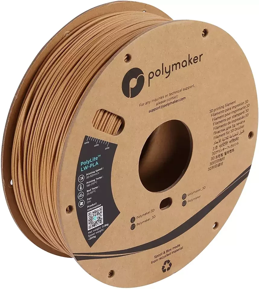 Polymaker polylite PLA-LW 3d принтер накаливания 1 75 мм кг легкий вес